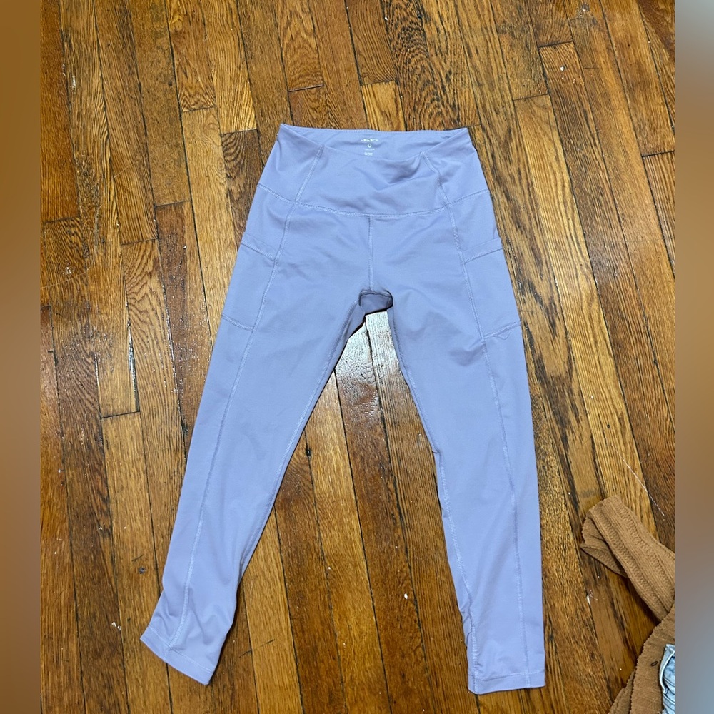 Purple work out leggings